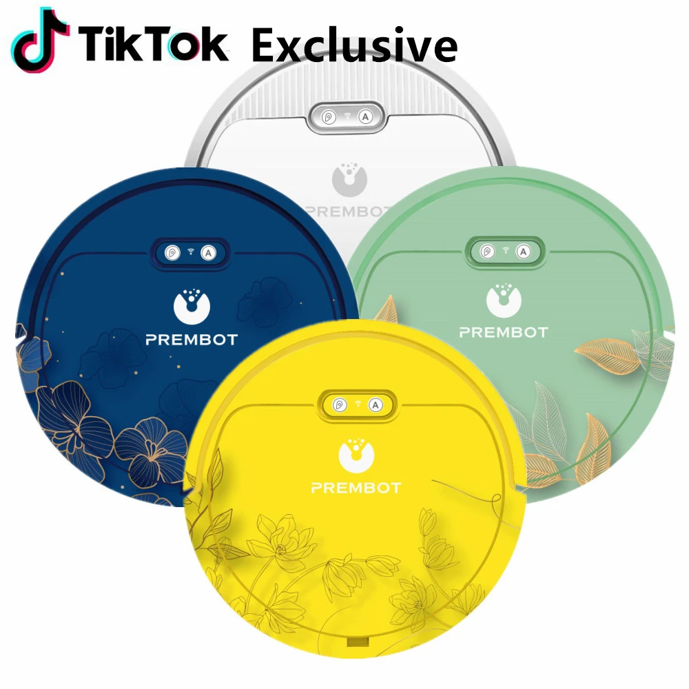PREMBOT CC1 Robot Vacuum Cleaner Mopping Sweeping 4000Pa Suction Smart Home 2600mAh Low Noise WIFI APP Alexa Google Control
PREMBOT CC1 Robot Vacuum Cleaner Mopping Sweeping 4000Pa Suction Smart Home 2600mAh Low Noise WIFI APP Alexa Google Control