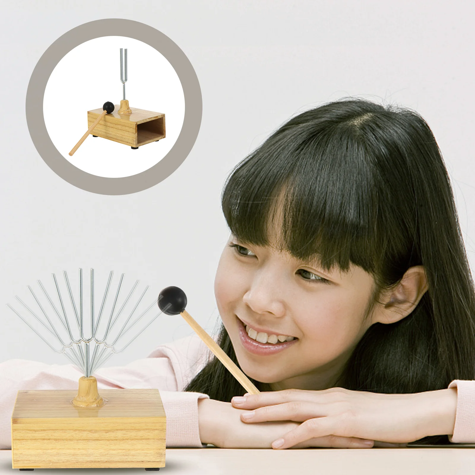 1 Set Tuning Forks with Box, Tuning Fork and Mallet Steel Tuning Fork Rubber Striker Mallet Teaching Prop for Physical
1 Set Tuning Forks with Box, Tuning Fork and Mallet Steel Tuning Fork Rubber Striker Mallet Teaching Prop for Physical