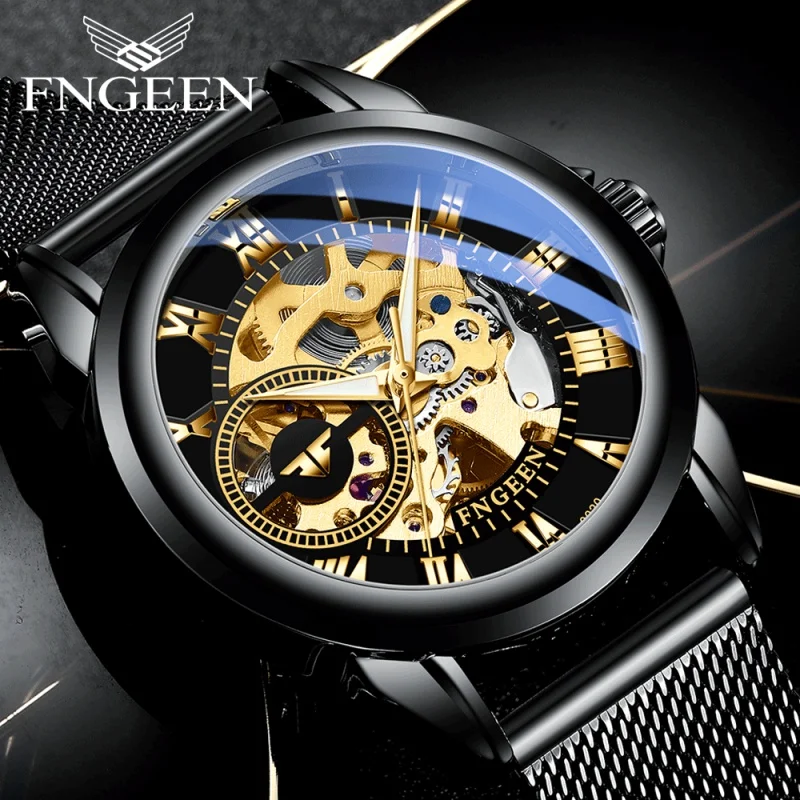FNGEEN Men's and Women's Automatic Mechanical Watch Mesh Belt Fashion Expert Hot 2022 Watch
FNGEEN Men's and Women's Automatic Mechanical Watch Mesh Belt Fashion Expert Hot 2022 Watch