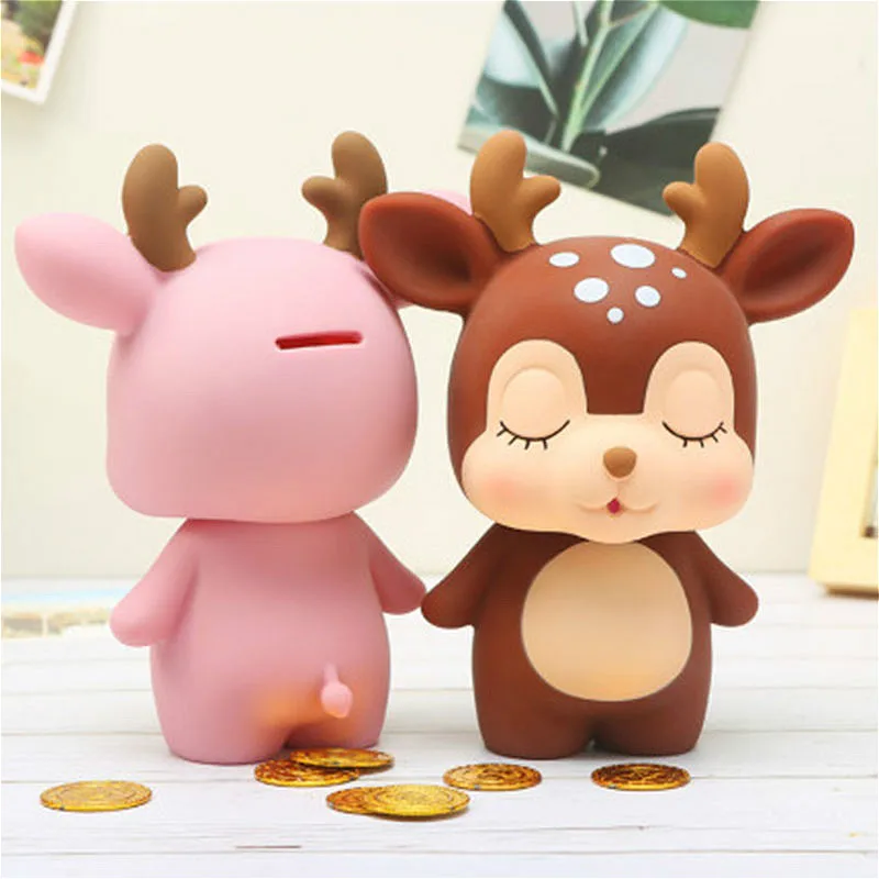 Creative Resin Coin Piggy Bank Cartoon Deer-shaped Piggy Bank Living Room Bedroom Desktop Decoration Flower Deer Glue Ornaments
Creative Resin Coin Piggy Bank Cartoon Deer-shaped Piggy Bank Living Room Bedroom Desktop Decoration Flower Deer Glue Ornaments