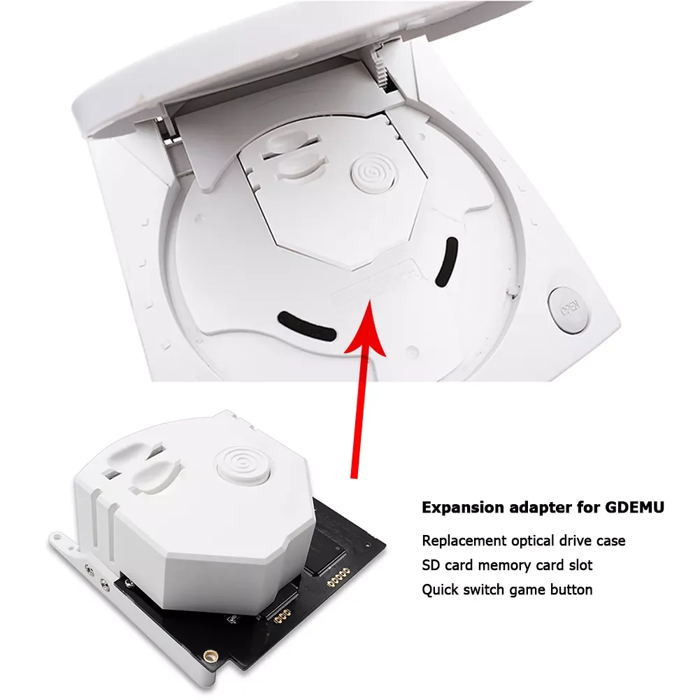GDEMU Remote Secure Digital Card 3D Printed Mount Kit Extension Adapter for SEGA DreamCast VA1 Optical Drive Enclosure Replace
GDEMU Remote Secure Digital Card 3D Printed Mount Kit Extension Adapter for SEGA DreamCast VA1 Optical Drive Enclosure Replace