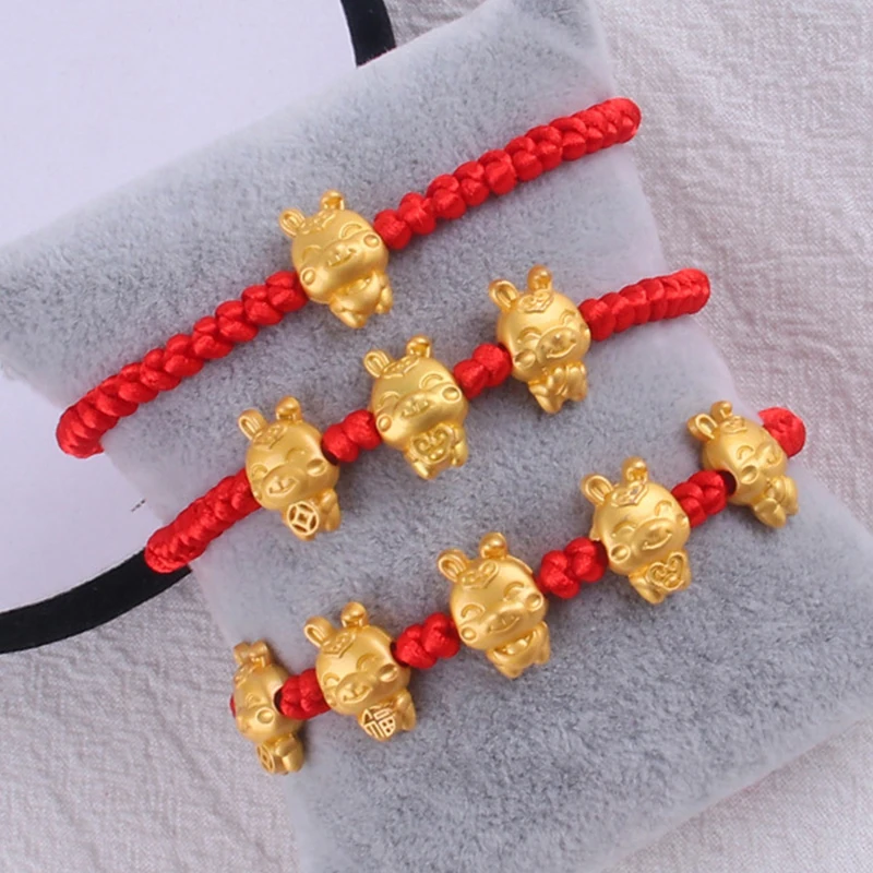 Animal Year Handmade Braid Red Rope Chain Bracelet Gold Rabbit Alloy Beaded Bracelets for Women Fashion Jewelry New Year Gifts
Animal Year Handmade Braid Red Rope Chain Bracelet Gold Rabbit Alloy Beaded Bracelets for Women Fashion Jewelry New Year Gifts