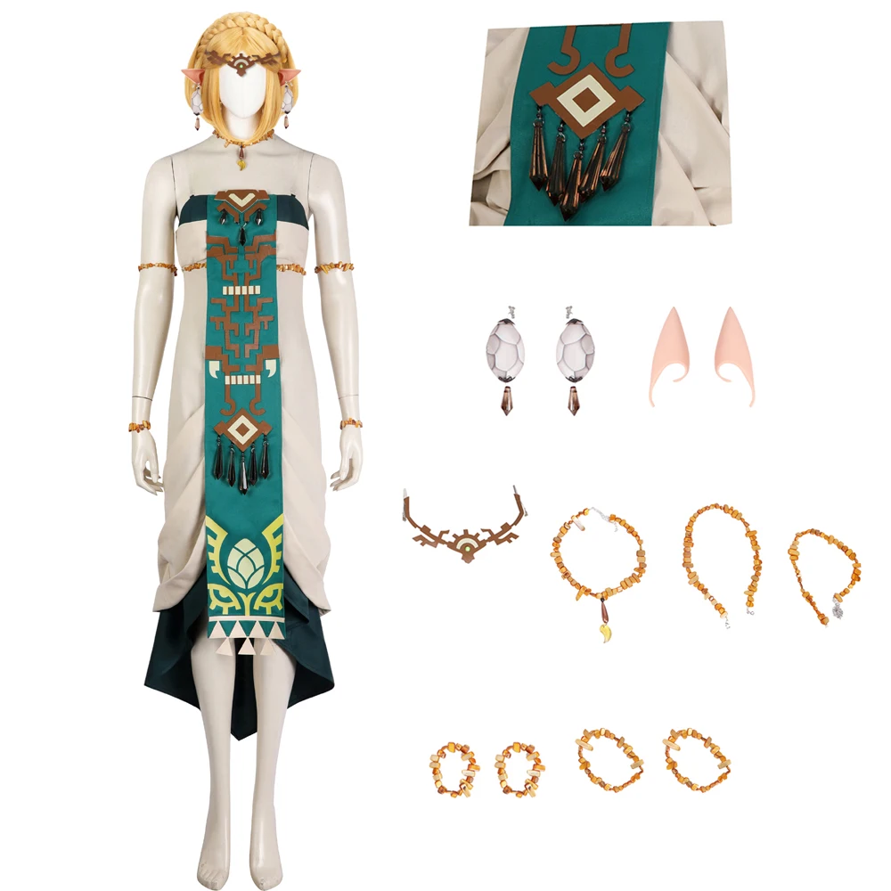 Adult Women Tears of the Kingdom Princess Legend Cosplay Complete Custom Made Dress With Accessories
Adult Women Tears of the Kingdom Princess Legend Cosplay Complete Custom Made Dress With Accessories