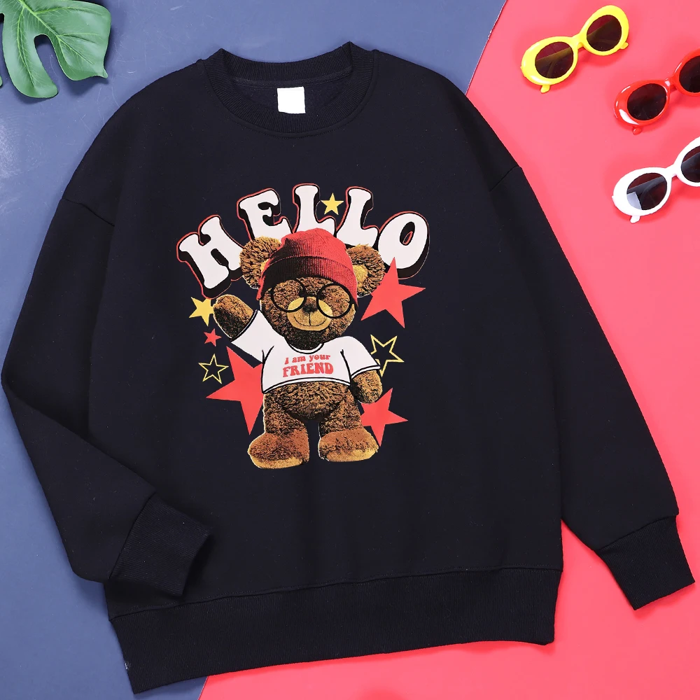 Hello I Am Your Friend Teddy Bear Men'S Hoodie Classic Comfortable Tracksuit Fashion Quality Clothing Vintage Harajuku Hoodies
Hello I Am Your Friend Teddy Bear Men'S Hoodie Classic Comfortable Tracksuit Fashion Quality Clothing Vintage Harajuku Hoodies