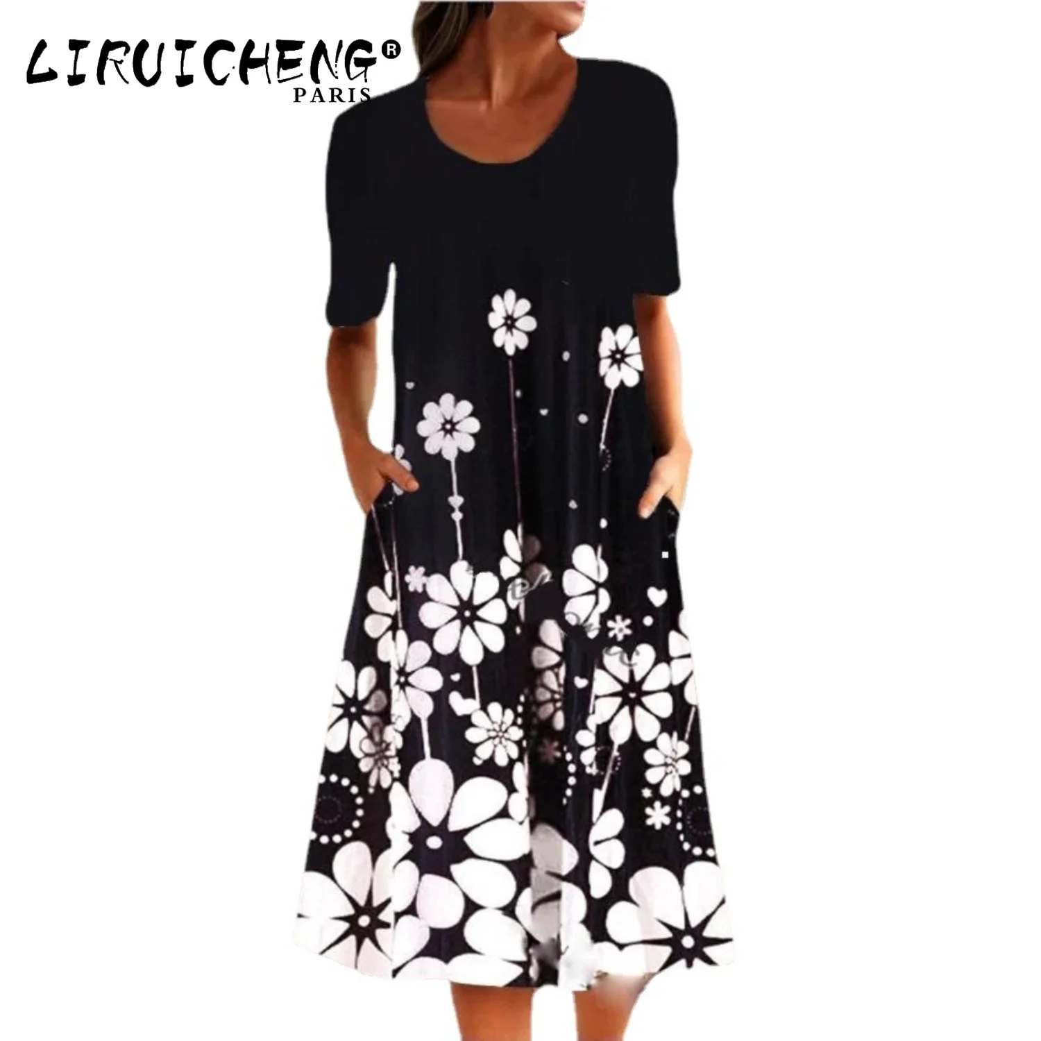 2023 Women's Wear Fashion Clothing Personality Retro Floral Print Half Sleeve Dress
2023 Women's Wear Fashion Clothing Personality Retro Floral Print Half Sleeve Dress