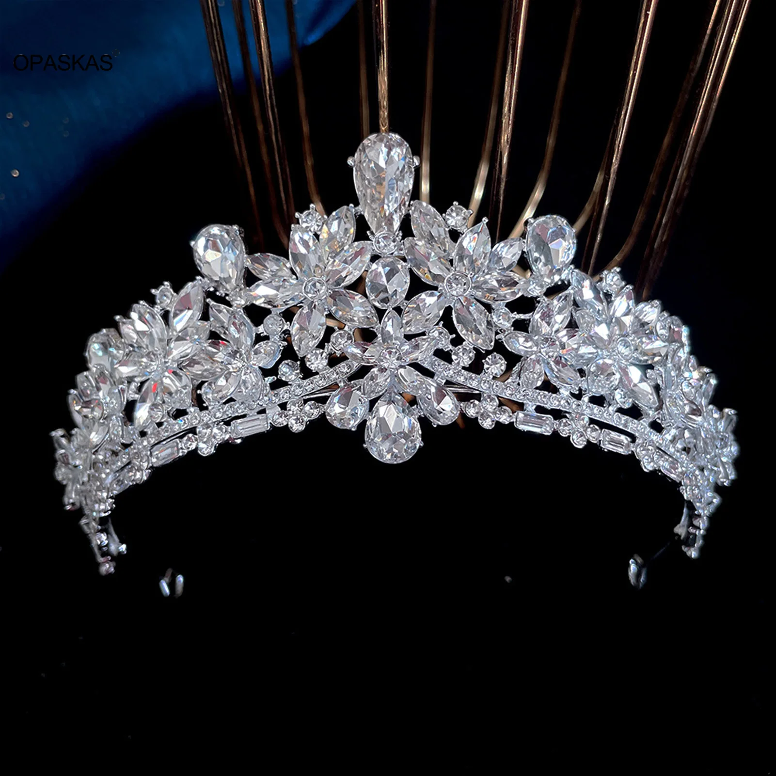 Wedding Hair Tiara Crystal Bridal Crown Silver Color Diadem Tiaras Shiny Bridal Hair Accessories Headpieces Rhinestone Jewelry
Wedding Hair Tiara Crystal Bridal Crown Silver Color Diadem Tiaras Shiny Bridal Hair Accessories Headpieces Rhinestone Jewelry