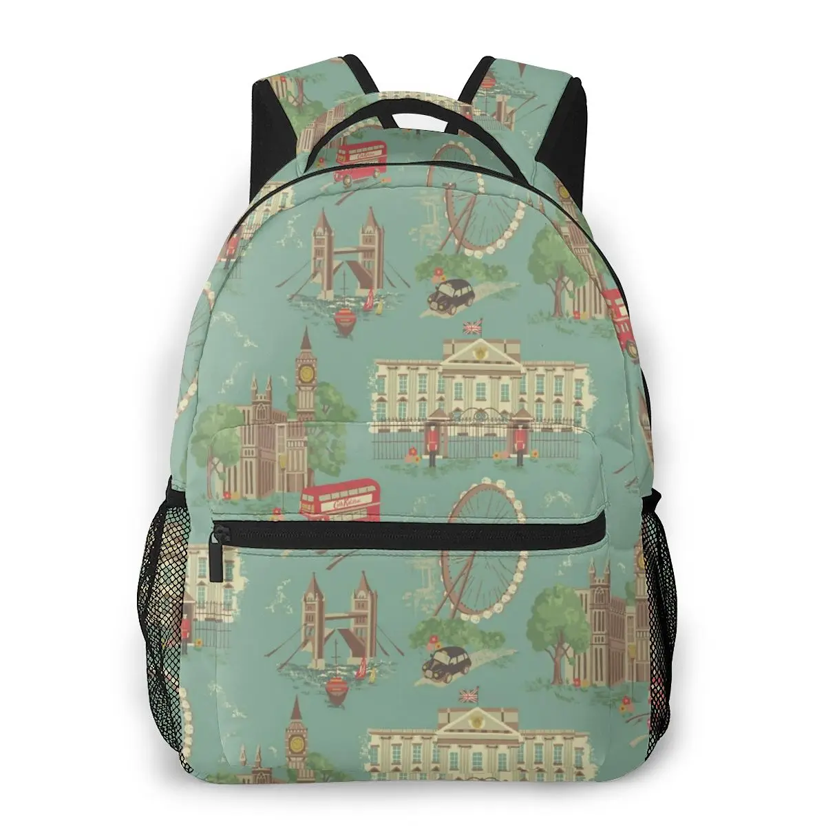 Vintage England London Theme Casual Daypack Travel School Bag with Pockets for College Student Boys Girls
Vintage England London Theme Casual Daypack Travel School Bag with Pockets for College Student Boys Girls