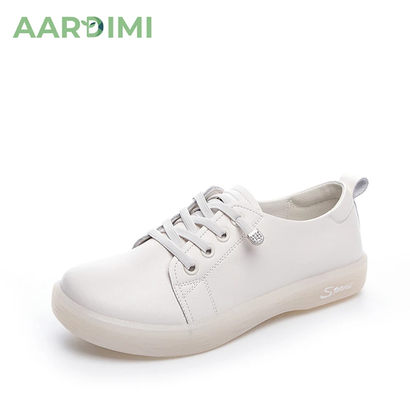 AARDIMI Genuine Leather White Shoes For Woman Slip On Flats Ladies Casual Solid Sport Shoes Female Round Toe Sweet Loafers
AARDIMI Genuine Leather White Shoes For Woman Slip On Flats Ladies Casual Solid Sport Shoes Female Round Toe Sweet Loafers