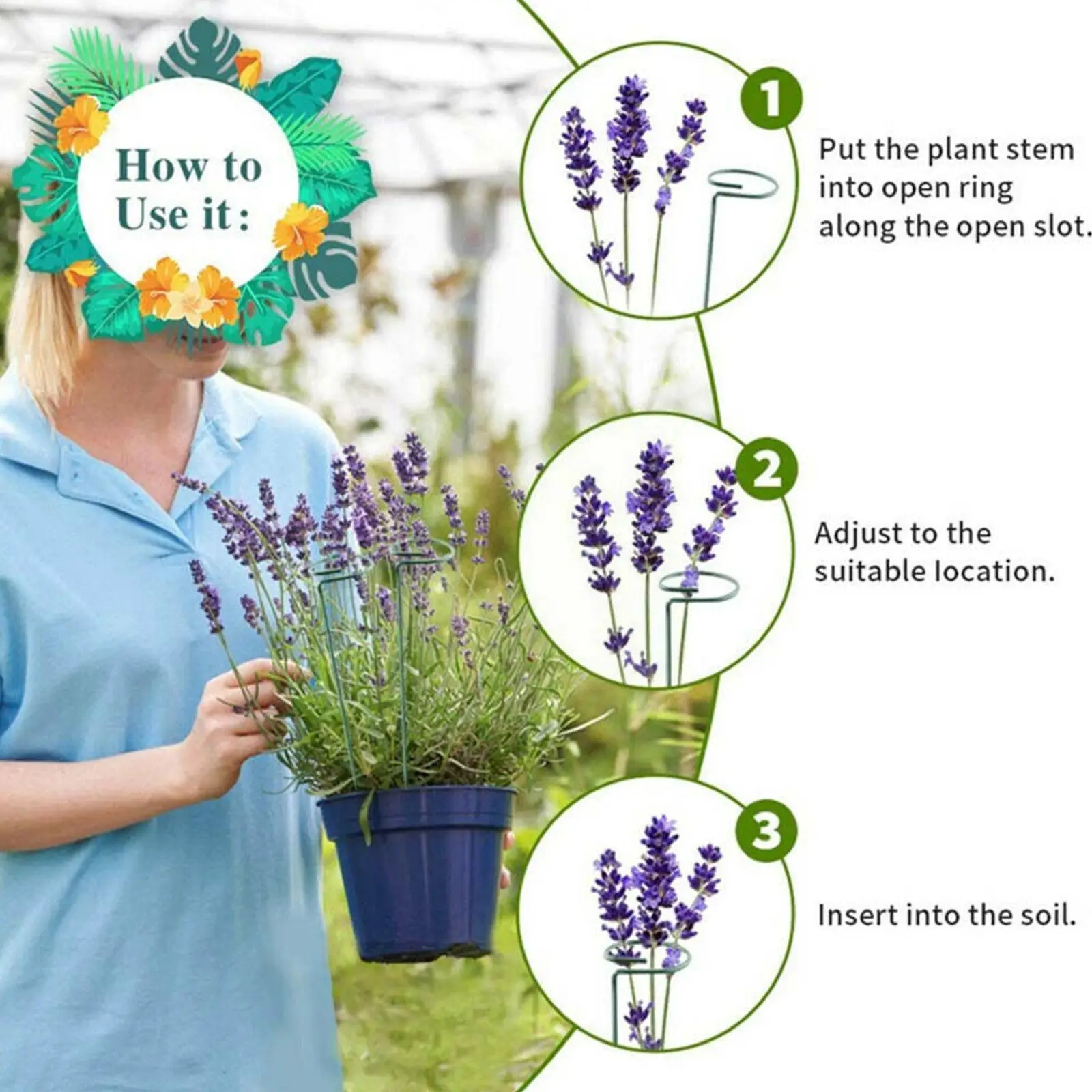 Garden Support Stake Ring Metal Garden Plant Supports Single Stem Shrub Holder for Plants Rose Flowers Vegetables Vine Drop H0K5
Garden Support Stake Ring Metal Garden Plant Supports Single Stem Shrub Holder for Plants Rose Flowers Vegetables Vine Drop H0K5