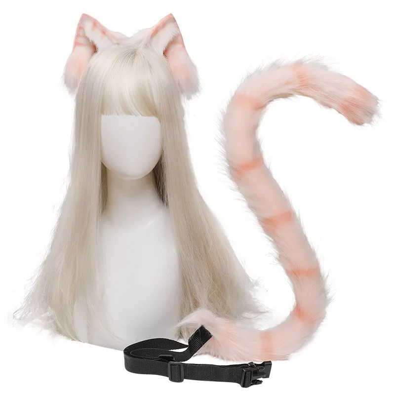 Diy Orange Cat Ears and Tail Wig High Quality 80cm Tail Length Lolita Fuzzy Kawaii Cosplay Plastic Nekopara Sweet Accessories
Diy Orange Cat Ears and Tail Wig High Quality 80cm Tail Length Lolita Fuzzy Kawaii Cosplay Plastic Nekopara Sweet Accessories