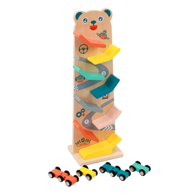 Playful RollerCoaster Toy with 4 Mini Toy Car for Toddlers Sensory Toy Wooden Colorful RollerCoaster Car
Playful RollerCoaster Toy with 4 Mini Toy Car for Toddlers Sensory Toy Wooden Colorful RollerCoaster Car