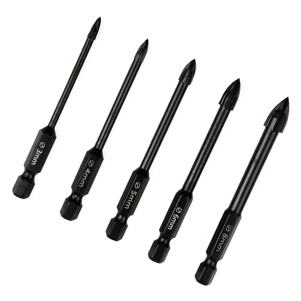 5PCS Multifunctional Cross Alloy Drill Bit Tip High-Performance Utility Tools Ceramic Brick Wall Hole Opener Drill Bits Wood
5PCS Multifunctional Cross Alloy Drill Bit Tip High-Performance Utility Tools Ceramic Brick Wall Hole Opener Drill Bits Wood