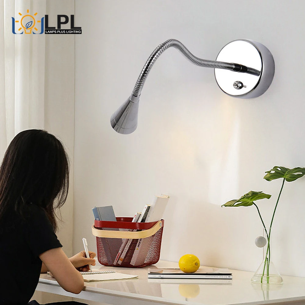 Wall Light Bedside Decor Reading Light 3W Warm LED Bedside Modern Flexible Gooseneck Wall Sconces Interior Lighting with Switch
Wall Light Bedside Decor Reading Light 3W Warm LED Bedside Modern Flexible Gooseneck Wall Sconces Interior Lighting with Switch