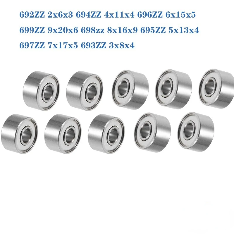 Подшипник 692zz 693zz 694zz 695zz 696zz 697zz 698zz 699zz 3x8x4, Миниатюрные шарикоподшипники с электромотором для дрона Emax DJI, 10 шт.
Подшипник 692zz 693zz 694zz 695zz 696zz 697zz 698zz 699zz 3x8x4, Миниатюрные шарикоподшипники с электромотором для дрона Emax DJI, 10 шт.