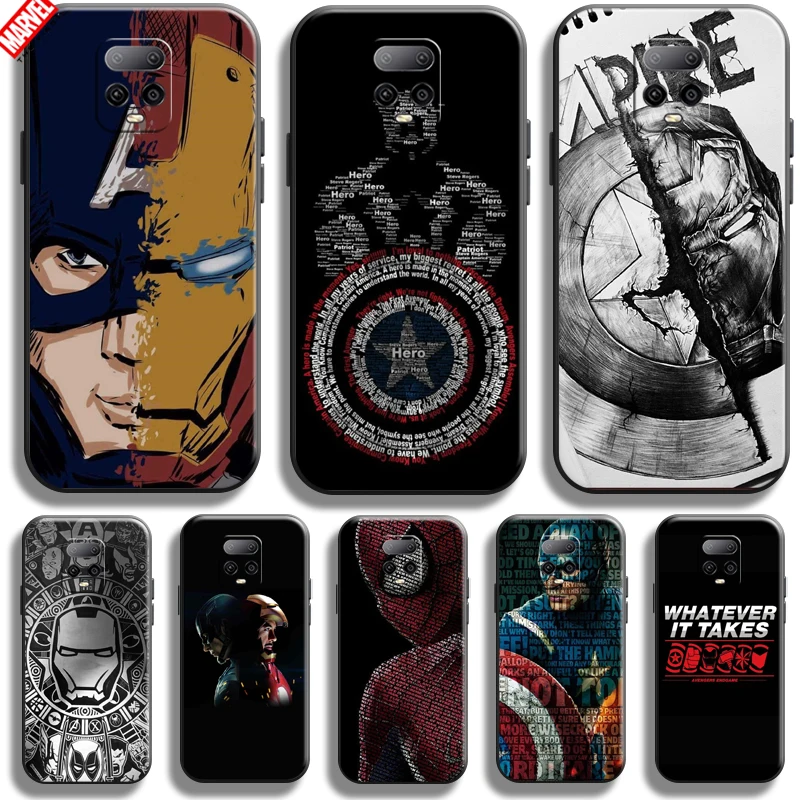 Marvel Avengers Phone Case For Xiaomi Redmi Note 9S 6.67 Inch Silicone Cover Carcasa Ultra-Thin Funda Coque Black
Marvel Avengers Phone Case For Xiaomi Redmi Note 9S 6.67 Inch Silicone Cover Carcasa Ultra-Thin Funda Coque Black