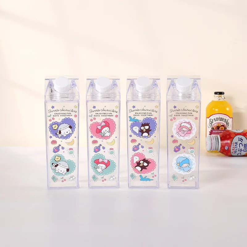 Kawaii Sanrioed аниме My Melody Cinnamoroll Kuromi квадратная молочная картонная чашка летняя прозрачная большая портативная коробка для сока
Kawaii Sanrioed аниме My Melody Cinnamoroll Kuromi квадратная молочная картонная чашка летняя прозрачная большая портативная коробка для сока