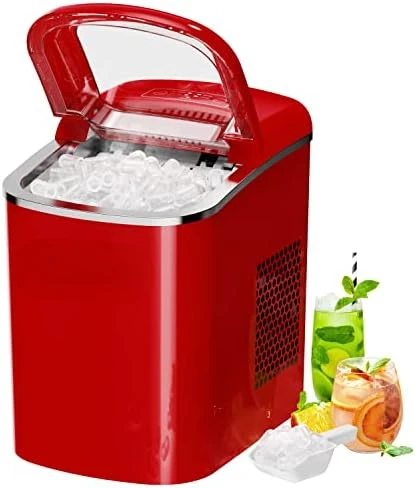 Portable Countertop Ice Maker Machine, 26 lbs in 24 Hours, 9 Shaped Cubes Ready in 9 Minutes, 2 Ice Sizes, for Parties &
Portable Countertop Ice Maker Machine, 26 lbs in 24 Hours, 9 Shaped Cubes Ready in 9 Minutes, 2 Ice Sizes, for Parties &