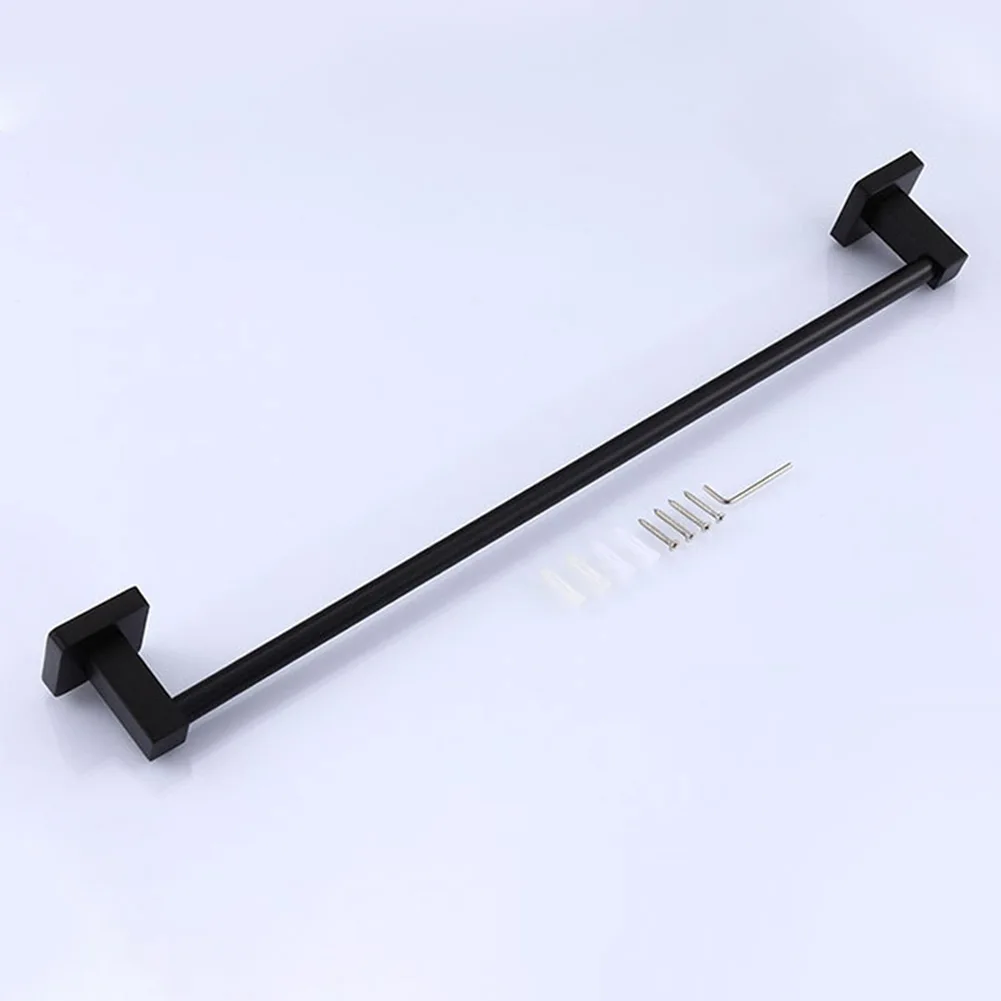 60cm Towel Rack Black Matte Finish Stainless Steel Rod Extra Thick Single Rod Square Base Bathroom Kitchen Accessory
60cm Towel Rack Black Matte Finish Stainless Steel Rod Extra Thick Single Rod Square Base Bathroom Kitchen Accessory