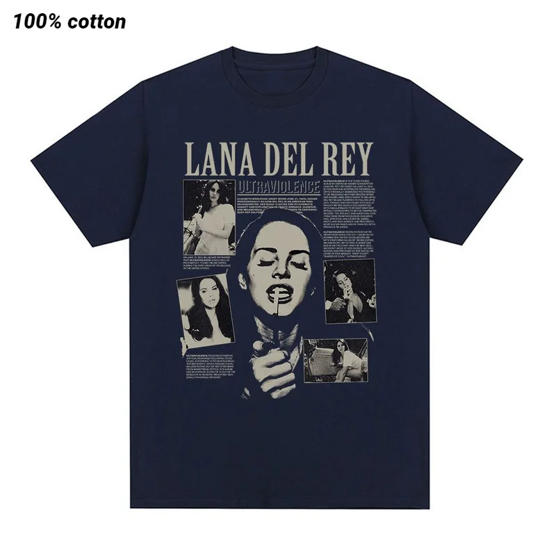 Singer Lana Del Rey T Shirt Ultraviolence Music Album T-shirt Men Women Hip Hop Vintage Short Sleeve T Shirts Gothic Streetwear
Singer Lana Del Rey T Shirt Ultraviolence Music Album T-shirt Men Women Hip Hop Vintage Short Sleeve T Shirts Gothic Streetwear