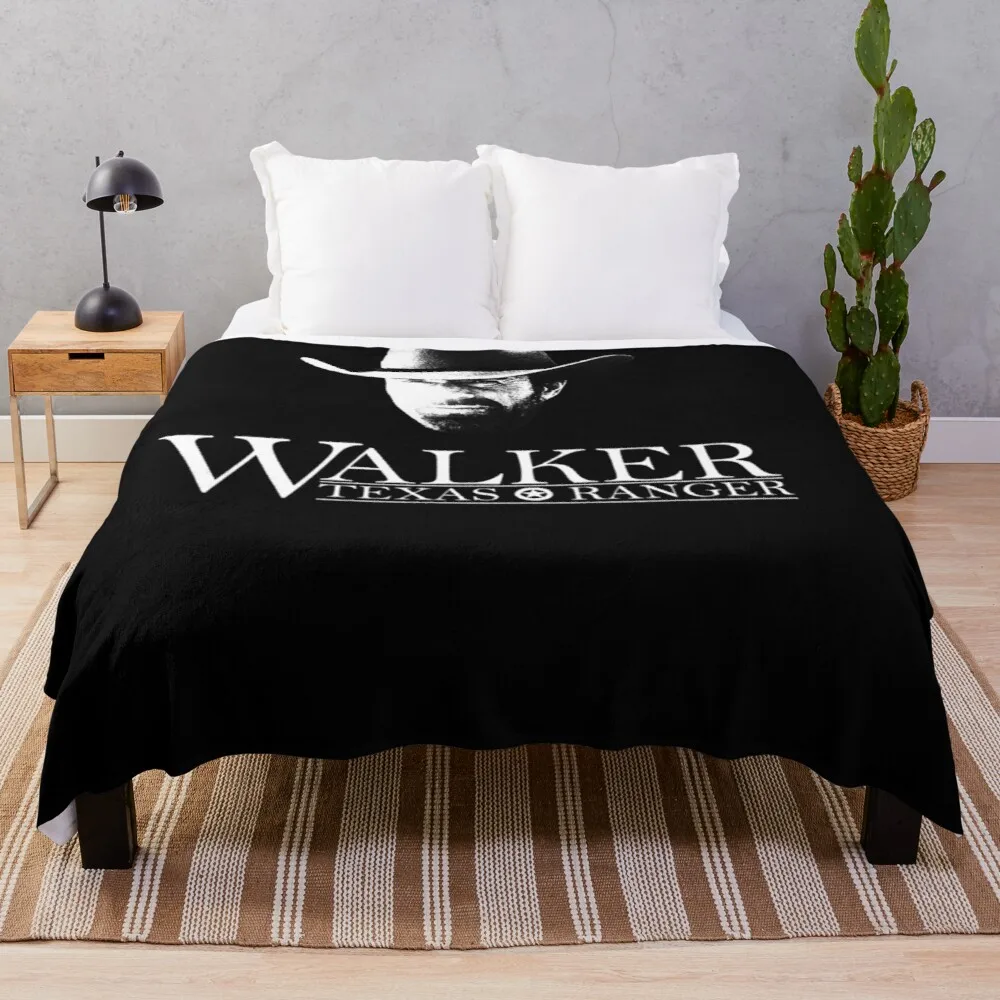 

Walker Texas Ranger (Chuck Norris) Head and Logo Essential Throw Blanket Sofa Blankets Luxury St Blanket