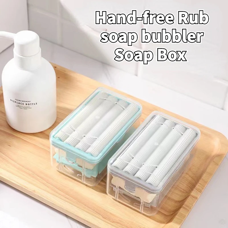 Soap Box Hand-free Rub Soap Bubbler Soap Drain Dish Holder Multifunctional Bathroom Kitchen Soap Storage Container with Rollers
Soap Box Hand-free Rub Soap Bubbler Soap Drain Dish Holder Multifunctional Bathroom Kitchen Soap Storage Container with Rollers