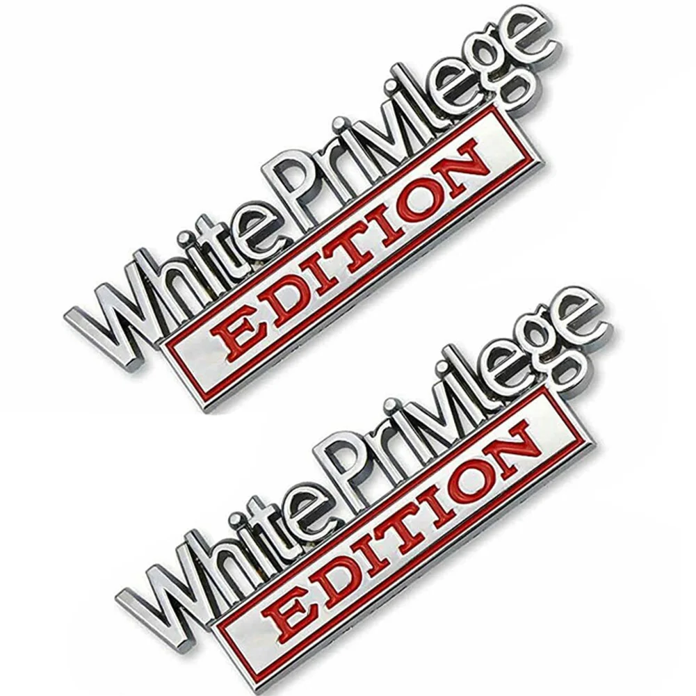 1 Pair Set Stickers White Privilege EDITION Emblem 3D Fender Badge Decal Car Truck Exterior Accessories Stickers Decration
1 Pair Set Stickers White Privilege EDITION Emblem 3D Fender Badge Decal Car Truck Exterior Accessories Stickers Decration