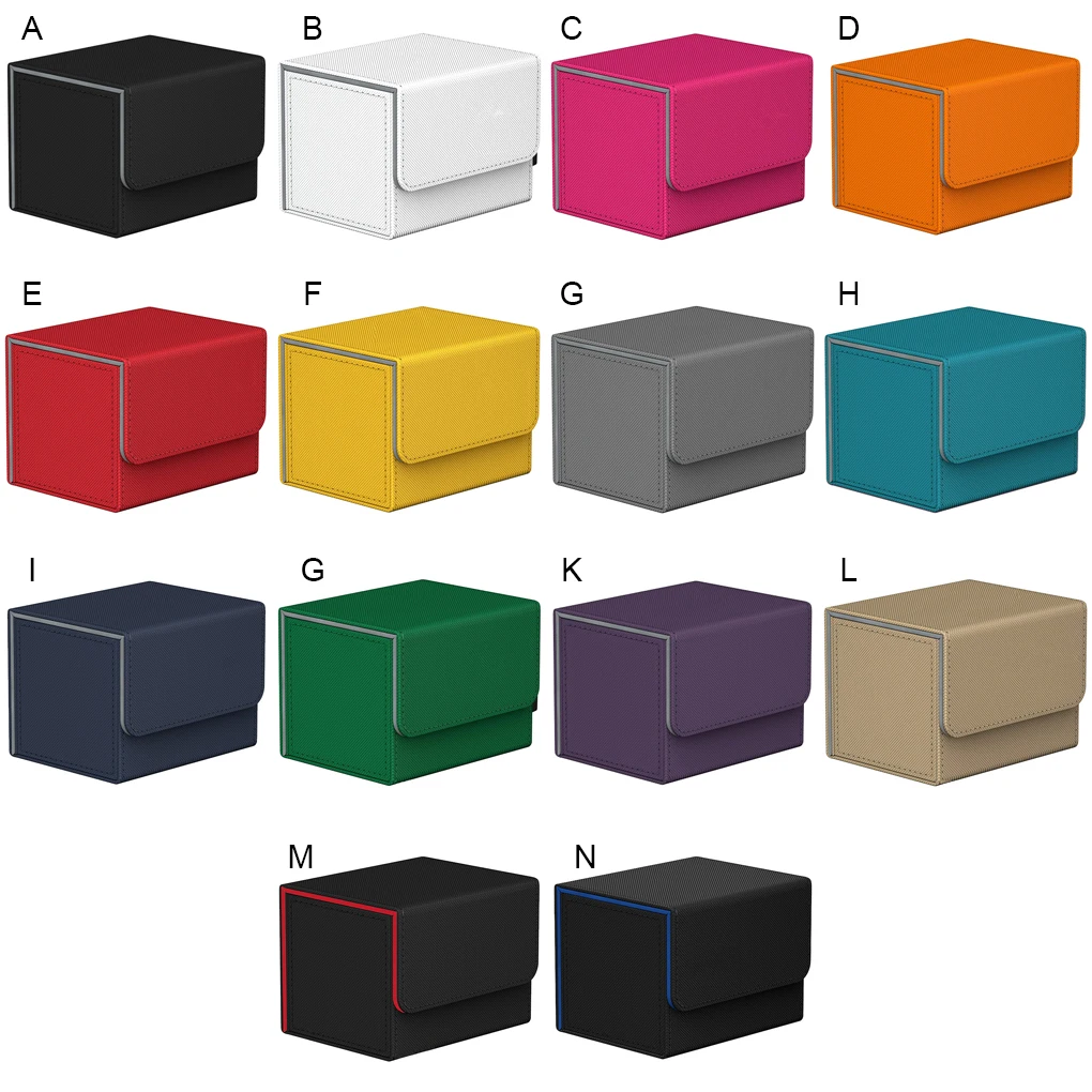 

Коробка для хранения торговых карт, портативный органайзер из ПУ кожи, игровые коллекционные Чехлы, универсальный контейнер, органайзер для черного цвета