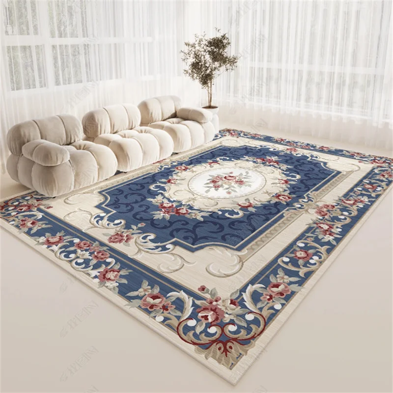 

European-style Light Luxury Study Cloakroom Non-slip Carpet Home Children's Room Bedside Bay Window Rug Retro Porch Entry Rugs