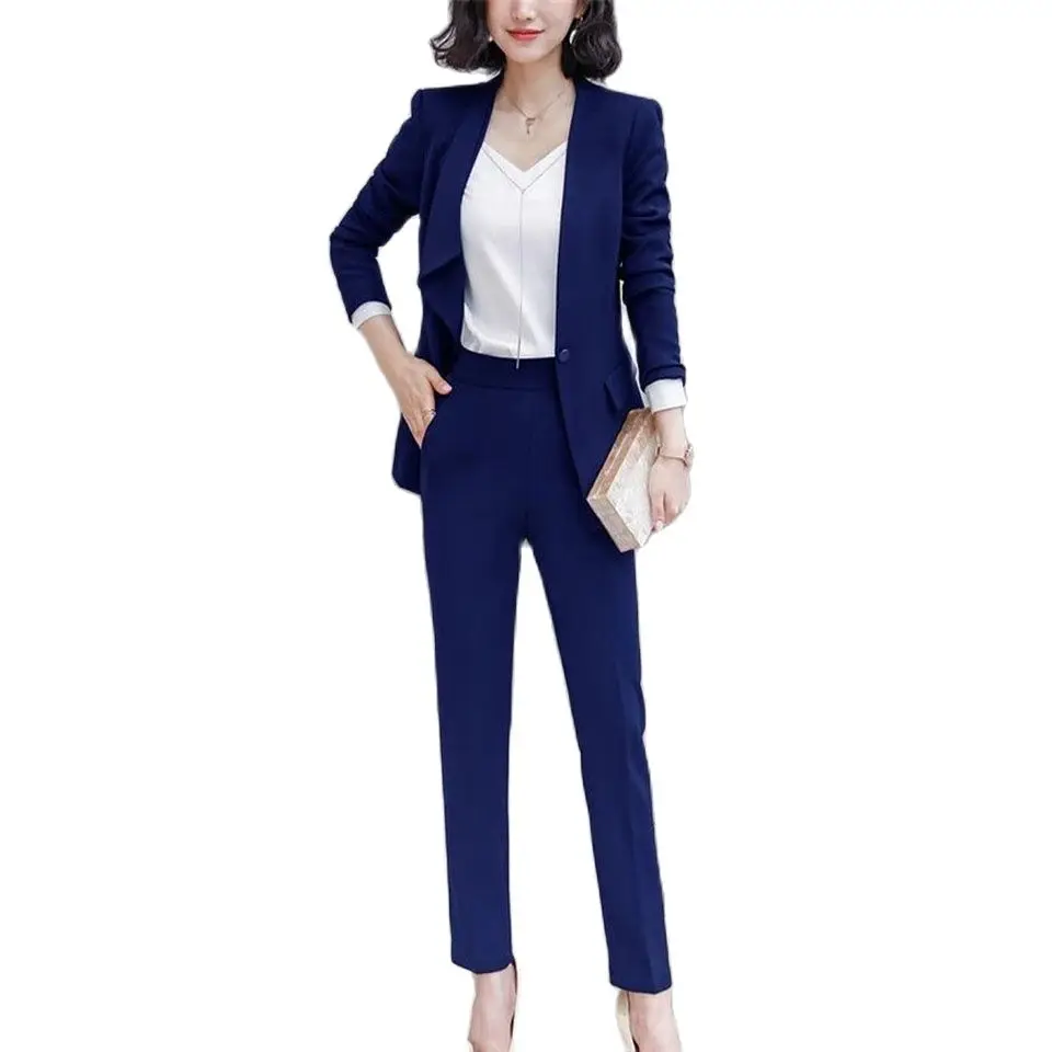 Женский брючный костюм, темно-синий пиджак + брюки, женские деловые костюмы, блейзер, официальная офисная форма, стильные женские брюки, костюм
Женский брючный костюм, темно-синий пиджак + брюки, женские деловые костюмы, блейзер, официальная офисная форма, стильные женские брюки, костюм