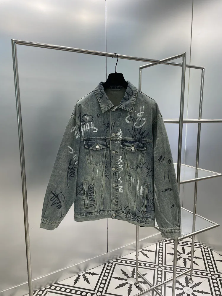 2023 New Women Spring And Autumn Casual Comfortable Fashion Printed Blue Do Old Wash Water Graffiti Version Denim Jacket Top
2023 New Women Spring And Autumn Casual Comfortable Fashion Printed Blue Do Old Wash Water Graffiti Version Denim Jacket Top