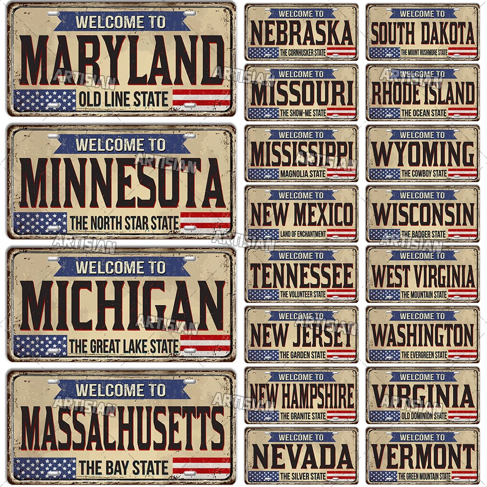 Artisian USA Landmark номерной знак Добро пожаловать в город, металлический знак, декоративный Автомобильный знак, Настенный декор, гараж, бар, паб, клуб 
Artisian USA Landmark номерной знак Добро пожаловать в город, металлический знак, декоративный Автомобильный знак, Настенный декор, гараж, бар, паб, клуб