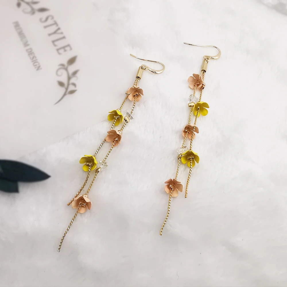 Renya Colorful Flower Paint Drop Earrings Tassel for Women Elegant Earring Party Spring Jewelry Accessories Gift Wholesale
Renya Colorful Flower Paint Drop Earrings Tassel for Women Elegant Earring Party Spring Jewelry Accessories Gift Wholesale