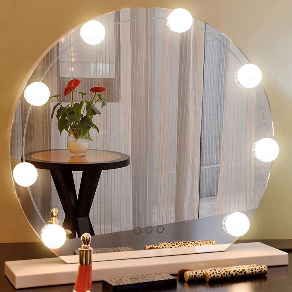 6/10LED USB Plug-in Cosmetic Mirror Lamp Tri-Tone Light Dresser Desk Bath Mirror Headlight Decorative Makeup Fill Lamp
6/10LED USB Plug-in Cosmetic Mirror Lamp Tri-Tone Light Dresser Desk Bath Mirror Headlight Decorative Makeup Fill Lamp