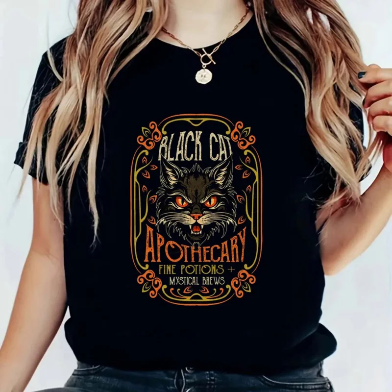 Fashion printed's Halloween short sleeved retro T- Casual's trend cute 90s women's patterned cotton T-shirt.
Fashion printed's Halloween short sleeved retro T- Casual's trend cute 90s women's patterned cotton T-shirt.