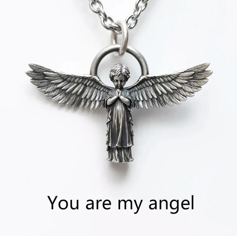 You Are My Angel Wings Couple Pendant Fashion Vintage Amulet Prayer Sweater Chain Necklace Jewelry Accessories
You Are My Angel Wings Couple Pendant Fashion Vintage Amulet Prayer Sweater Chain Necklace Jewelry Accessories