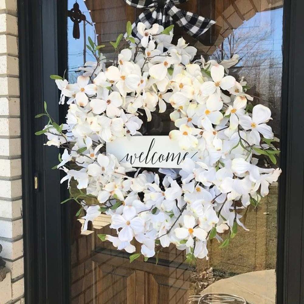 DIY Rattan Vine Wreath White Garland Front Door Pendant Buffalo Plaid round Design Home Party Vine Ring Decoration for Wedding
DIY Rattan Vine Wreath White Garland Front Door Pendant Buffalo Plaid round Design Home Party Vine Ring Decoration for Wedding