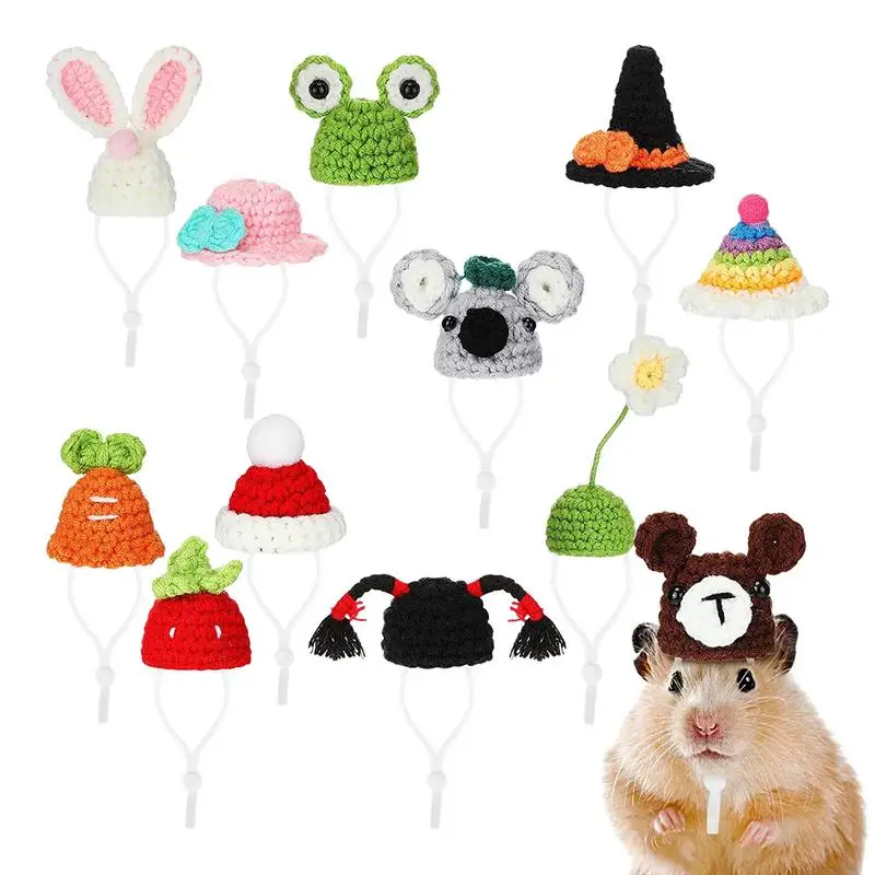 12PCS Cute Handmade Knitted Hat Hamster Decoration Guinea Pig Hamster Accessories Hamster Toy Hamster Supplies Small Pet Hat
12PCS Cute Handmade Knitted Hat Hamster Decoration Guinea Pig Hamster Accessories Hamster Toy Hamster Supplies Small Pet Hat