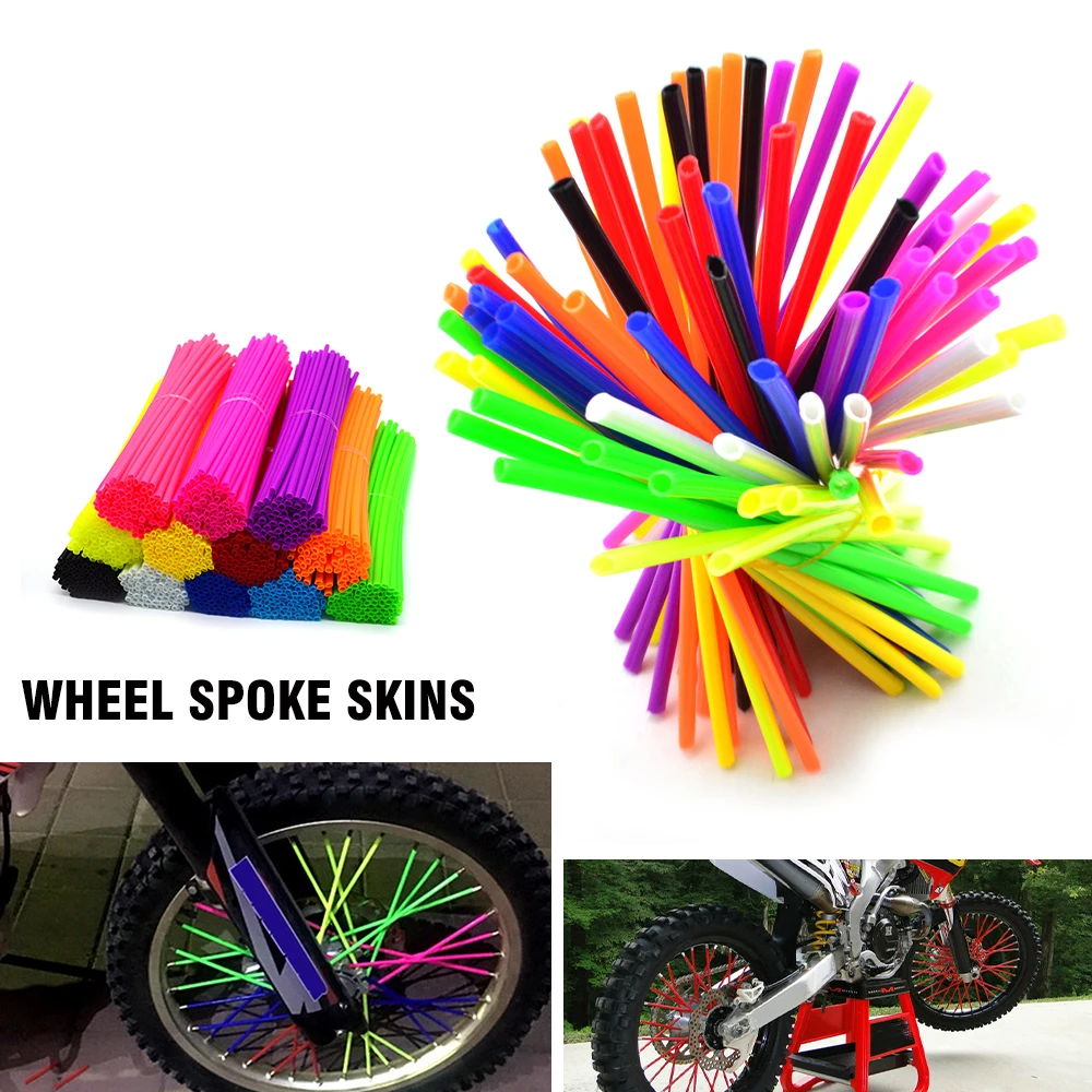 72pcs Motorcycle Bicycle Spoke Cover Skin Protector Wheel Rim Spokes Protective Covers Tube Wrap For Motocross Mtb ATV Dirt Bike
72pcs Motorcycle Bicycle Spoke Cover Skin Protector Wheel Rim Spokes Protective Covers Tube Wrap For Motocross Mtb ATV Dirt Bike