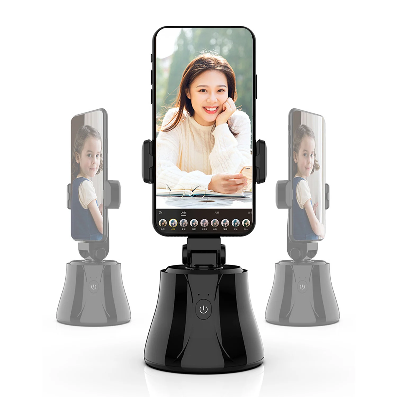 2pcs black Auto Face Tracking Smart Follow Gimbal Phone Holder Stabilizer 360 Degree Unlimited Horizontal Rotation
2pcs black Auto Face Tracking Smart Follow Gimbal Phone Holder Stabilizer 360 Degree Unlimited Horizontal Rotation