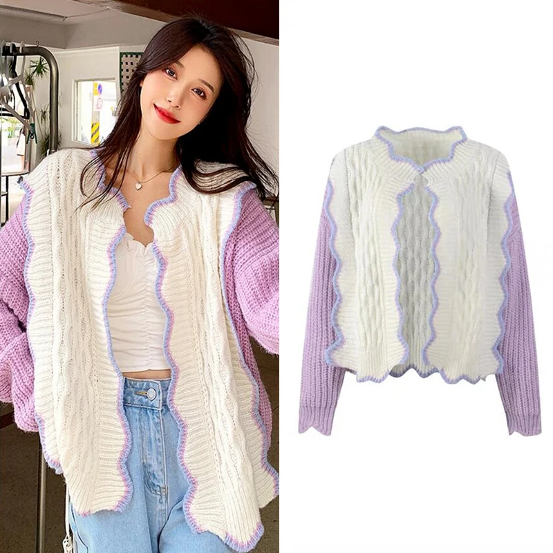 Vintage Sweaters Long Sleeve Sweaters Autumn Winter Fashion Women's Cardigans Knitted Women Casual Loose Ladies Clothes SL145
Vintage Sweaters Long Sleeve Sweaters Autumn Winter Fashion Women's Cardigans Knitted Women Casual Loose Ladies Clothes SL145