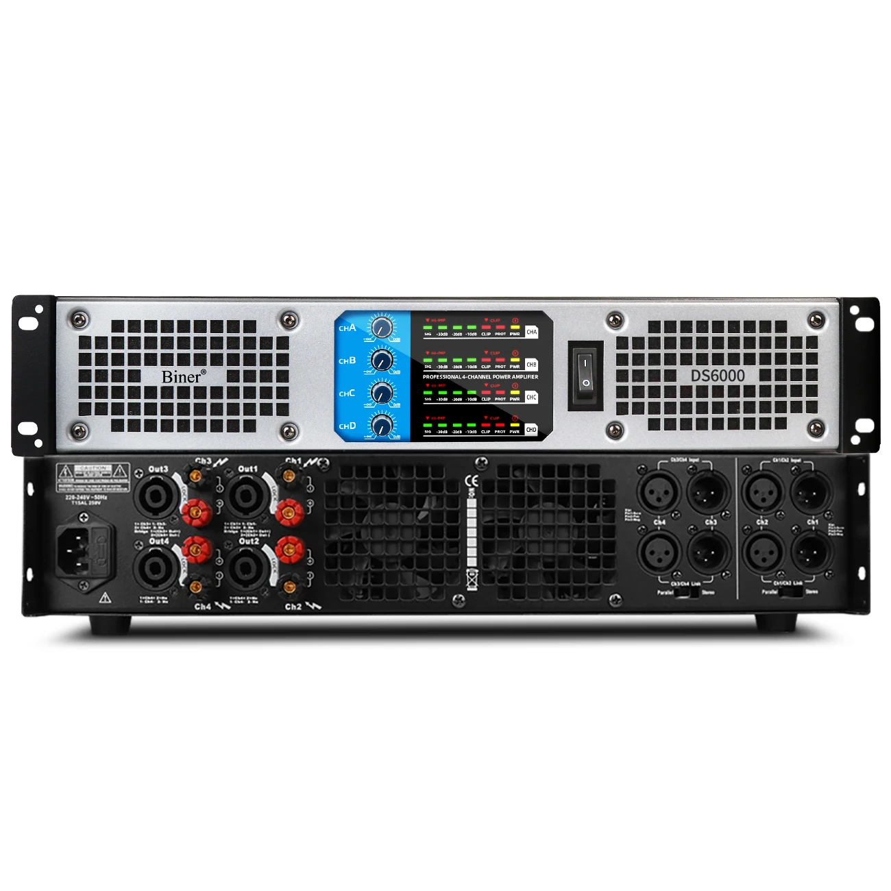 Biner Hight Quality DS6000 Audio Power Amplifier Professional 600W*4 For Home Use Karaoke Stage
Biner Hight Quality DS6000 Audio Power Amplifier Professional 600W*4 For Home Use Karaoke Stage