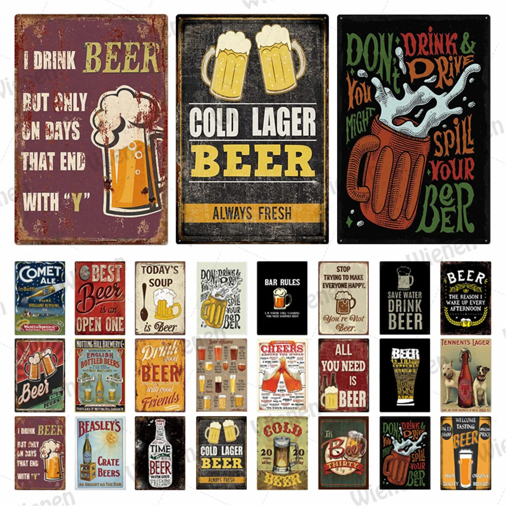 Cold Beer Metal Tin Signs Vintage Metal Poster for Bar Club Pub Decorative Metal Plate Wall Stickers Poster Decoration Plaque
Cold Beer Metal Tin Signs Vintage Metal Poster for Bar Club Pub Decorative Metal Plate Wall Stickers Poster Decoration Plaque