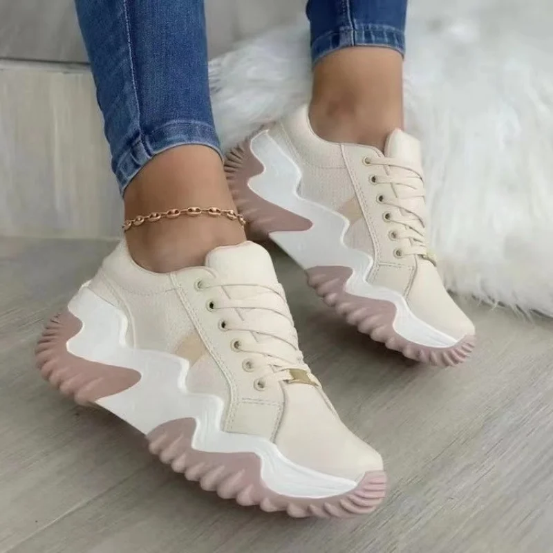 Platform Casual Sport Shoes Comfort Women's Plus Size Lace Up Chunky Sneakers Wedge Non Slip Woman Vulcanize Shoes Zapatos Mujer 
Platform Casual Sport Shoes Comfort Women's Plus Size Lace Up Chunky Sneakers Wedge Non Slip Woman Vulcanize Shoes Zapatos Mujer