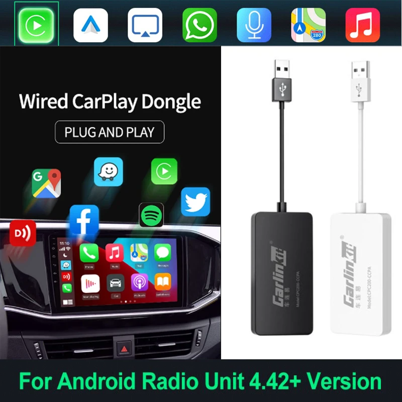 Автомобильный мультимедийный плеер CarlinKit, беспроводной автомобильный адаптер CarPlay для Android радио, Bluetooth зарядное устройство Mirror-link
Автомобильный мультимедийный плеер CarlinKit, беспроводной автомобильный адаптер CarPlay для Android радио, Bluetooth зарядное устройство Mirror-link