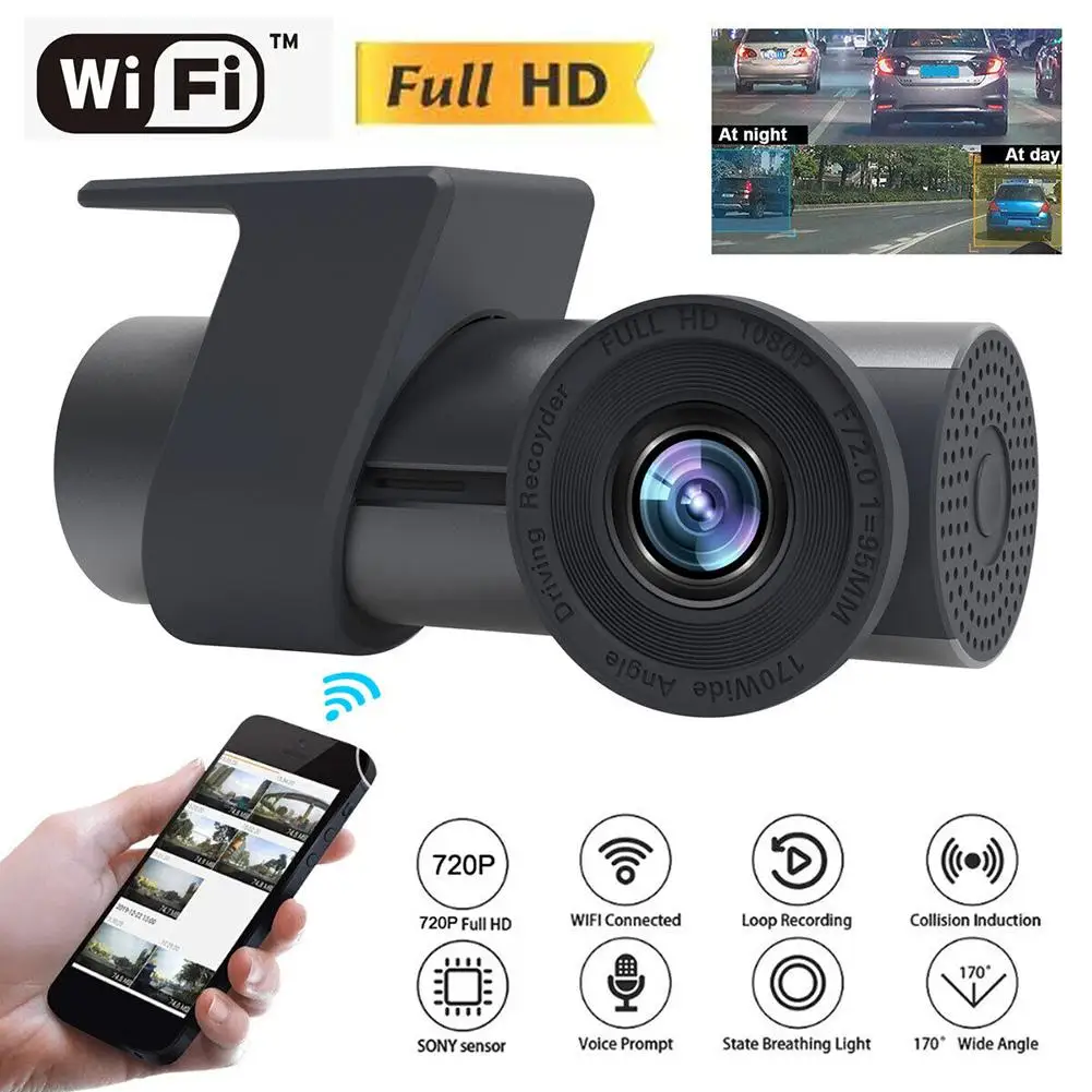 150° Wifi Car Driving Recorder 1080p Hd Dvr Wide-angle Camera Dual Recording Night Vision Reversing Dash Cam Car electronics
150° Wifi Car Driving Recorder 1080p Hd Dvr Wide-angle Camera Dual Recording Night Vision Reversing Dash Cam Car electronics