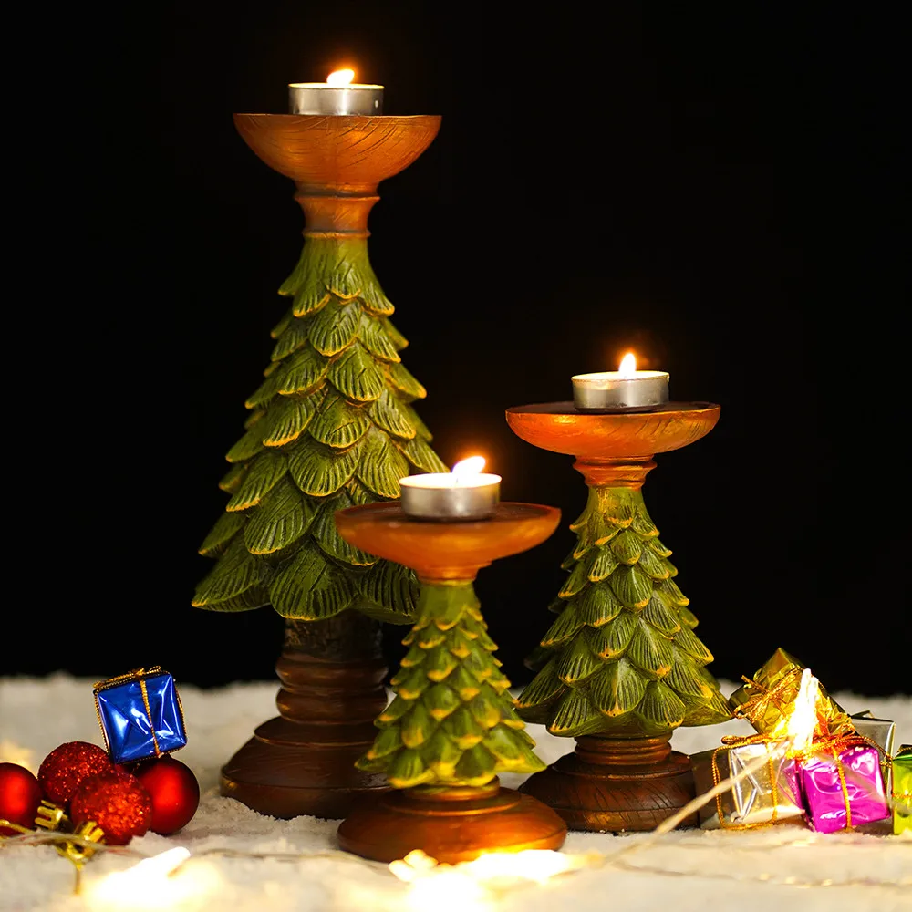 2023 New Christmas Tree Candles Holders Resin Figurines Home Decor Candlesticks Wedding Room Decoration Party Table Ornaments 
2023 New Christmas Tree Candles Holders Resin Figurines Home Decor Candlesticks Wedding Room Decoration Party Table Ornaments