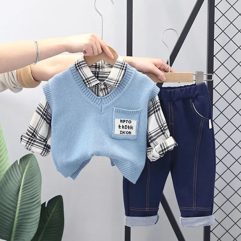 2022 Baby boy clothes autumn and spring children's suit toddler boys 3 pcs long sleeve clothing set kid outfits
2022 Baby boy clothes autumn and spring children's suit toddler boys 3 pcs long sleeve clothing set kid outfits