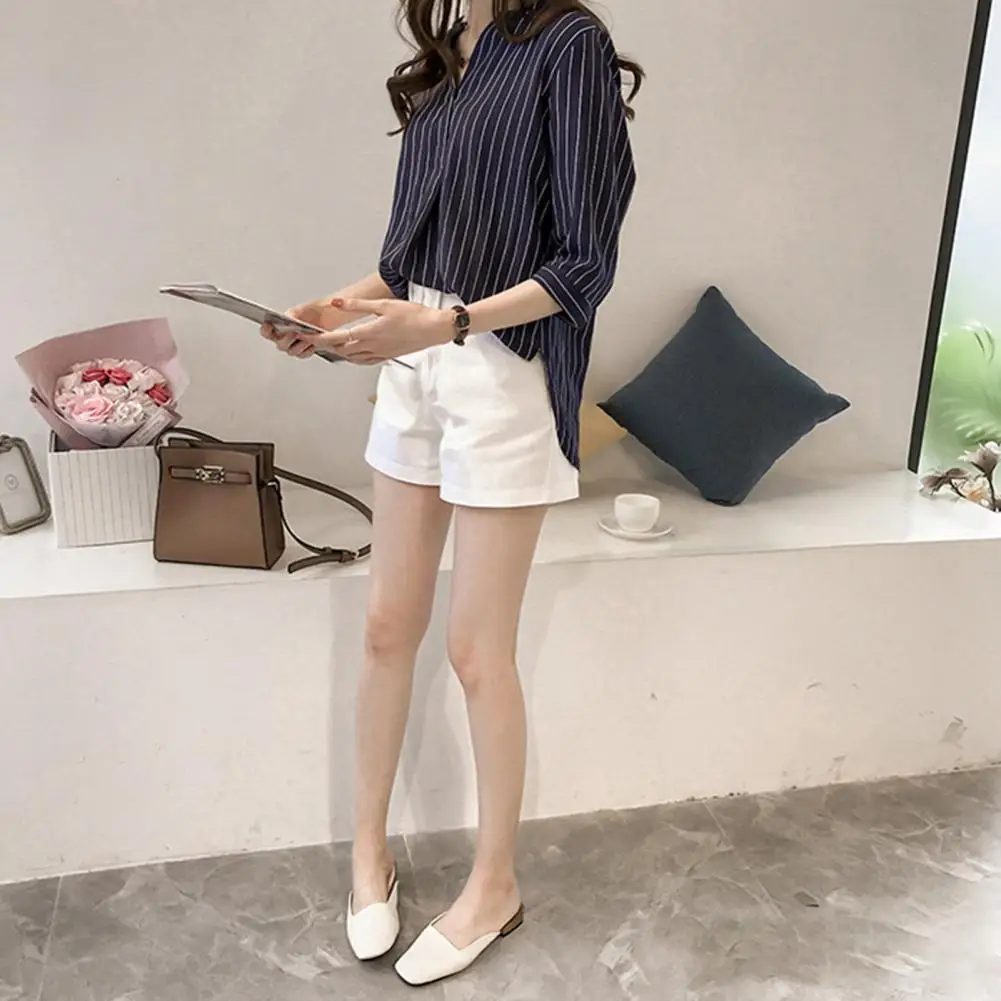 Women Top Popular Comfortable Striped Print Summer Women Working Clothes Daily Wear Women Blouse Lady Striped Shirt
Women Top Popular Comfortable Striped Print Summer Women Working Clothes Daily Wear Women Blouse Lady Striped Shirt