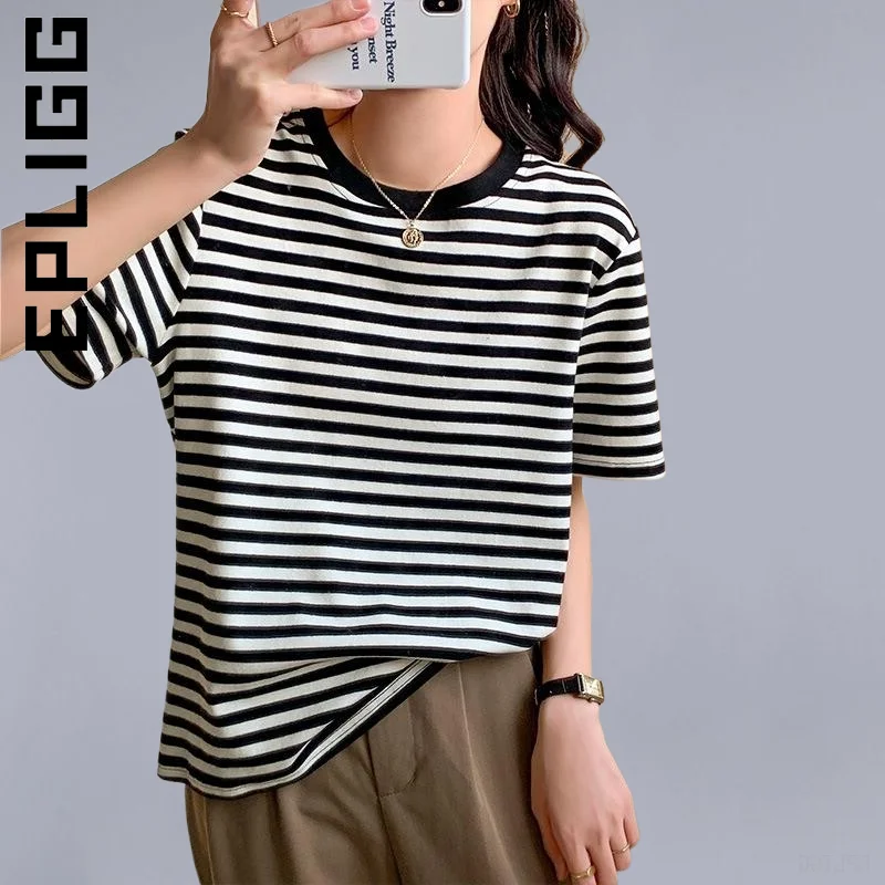 Epligg Весенняя женская рубашка, свободная Мягкая футболка для вечеринки, женская футболка в полоску в стиле Харадзюку, винтажная повседневна...
Epligg Весенняя женская рубашка, свободная Мягкая футболка для вечеринки, женская футболка в полоску в стиле Харадзюку, винтажная повседневна...
