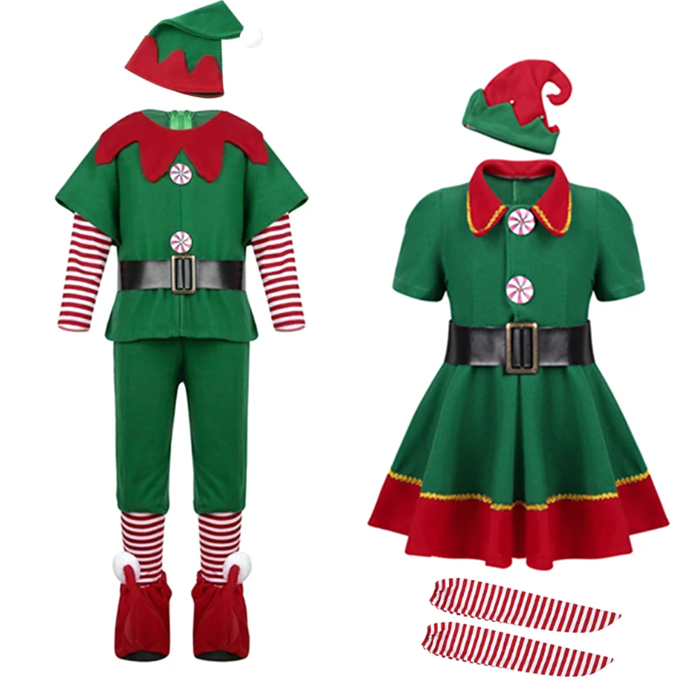 Christmas Santa Claus Costume Green Elf Cosplay Family Carnival Party New Year Fancy Dress Clothes Set For Men Women Girls Boys
Christmas Santa Claus Costume Green Elf Cosplay Family Carnival Party New Year Fancy Dress Clothes Set For Men Women Girls Boys